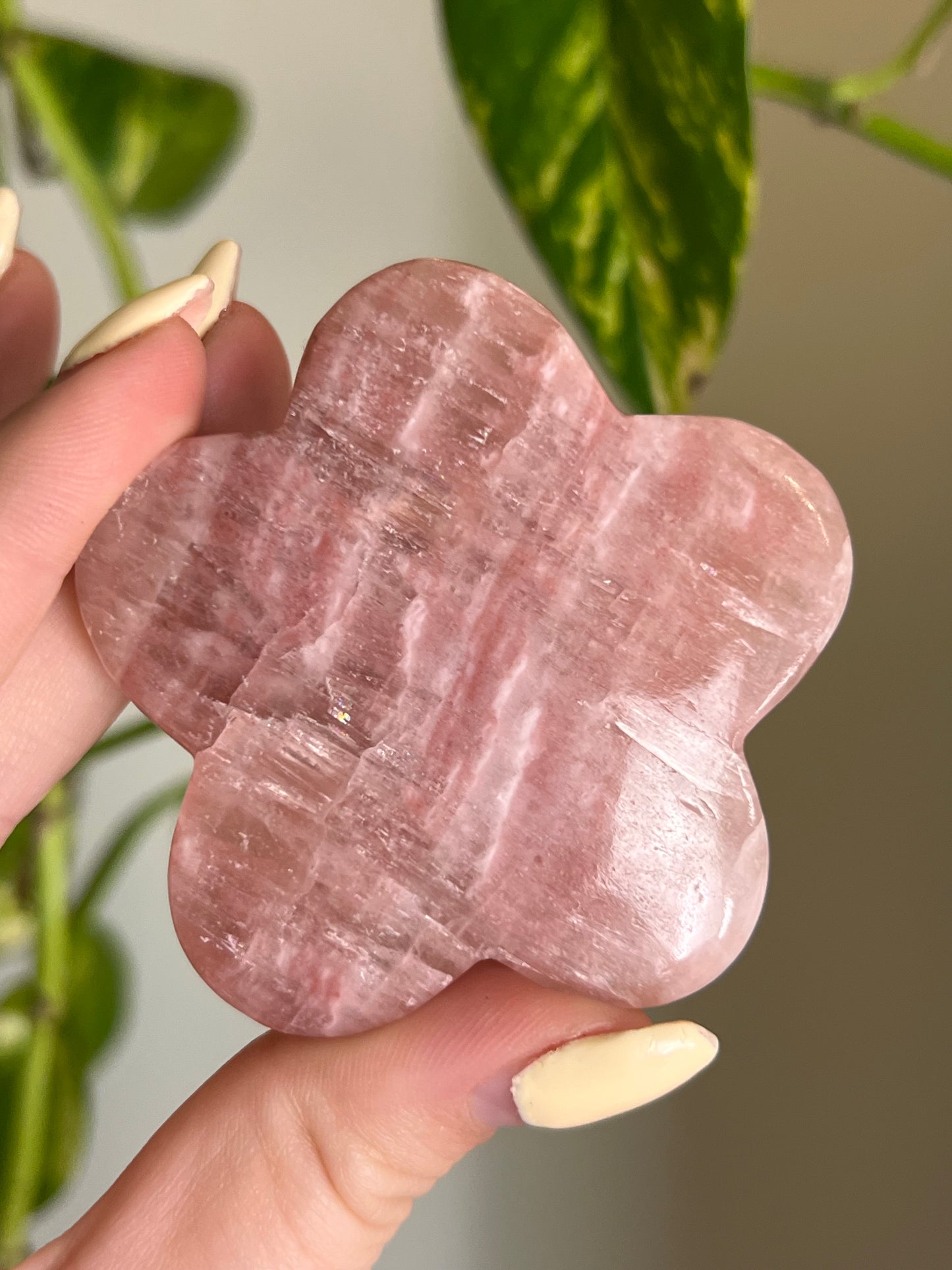 Rose Calcite Groovy Flower - Intuitively Chosen 🌹