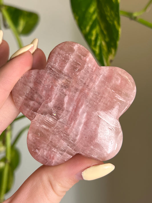 Rose Calcite Groovy Flower - Intuitively Chosen 🌹