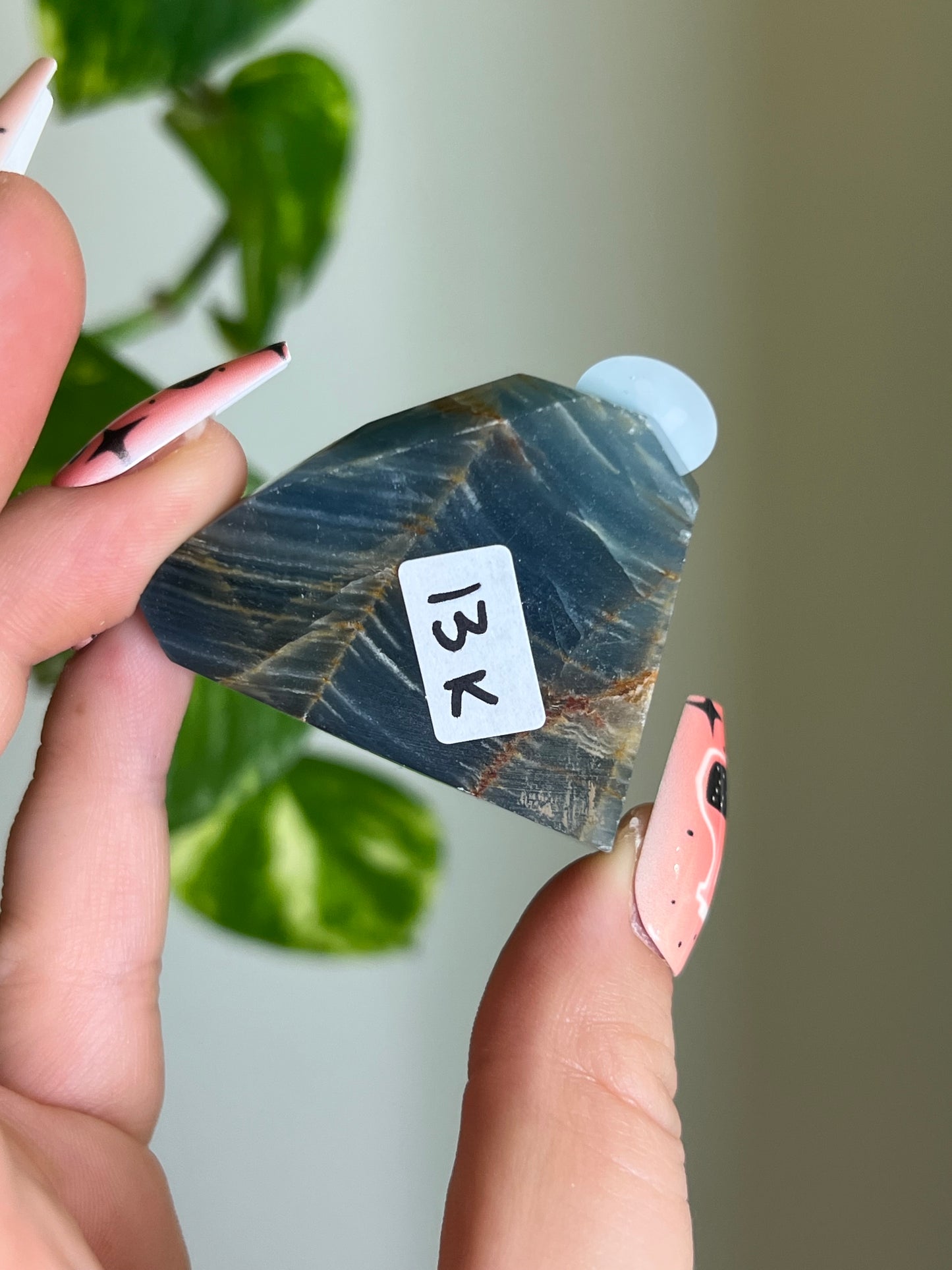 Blue Lemurian Aquatine Calcite Gusher - K 🌊