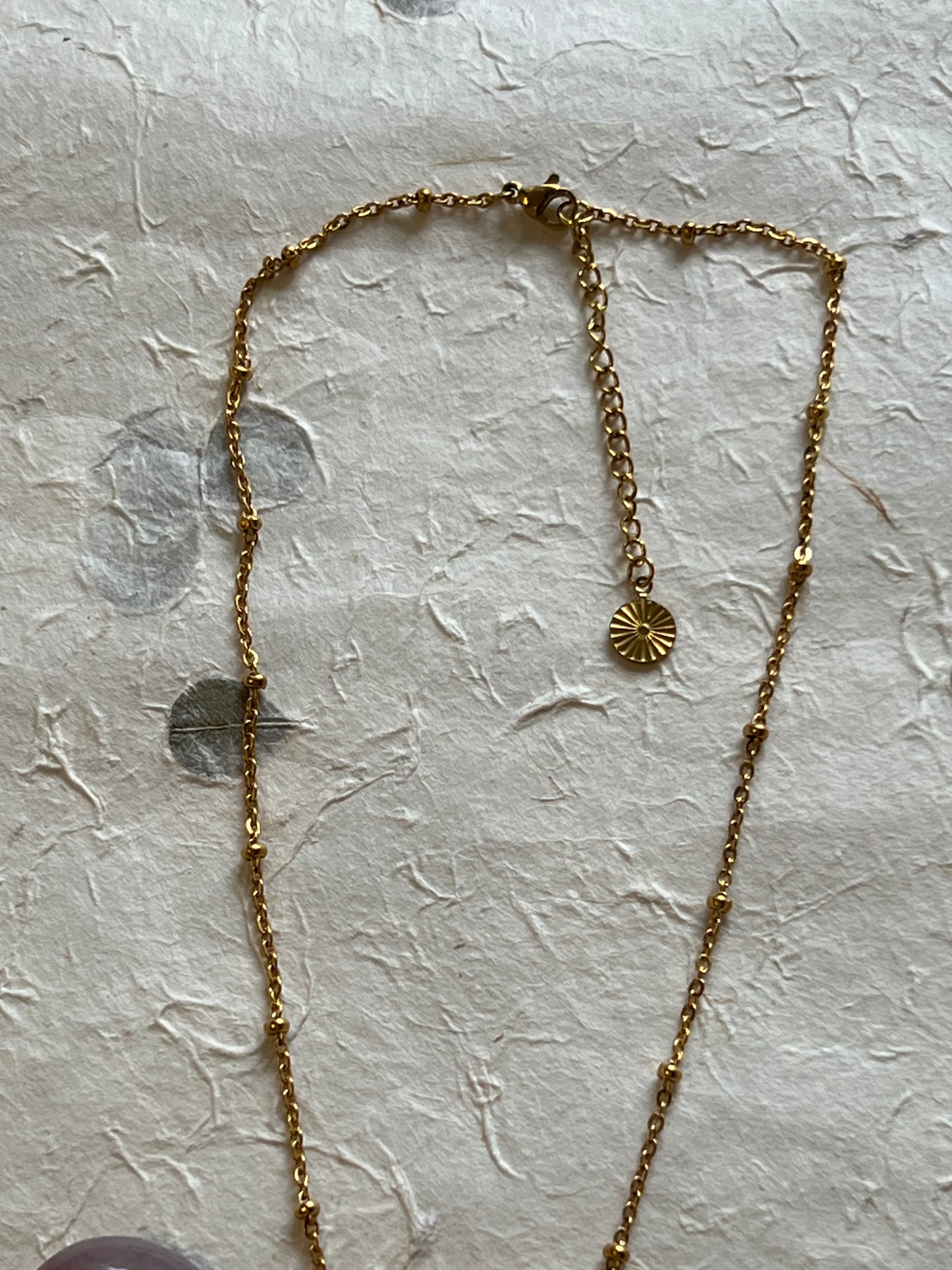 Libra - Zodiac Sign Gemstone Gold Necklace