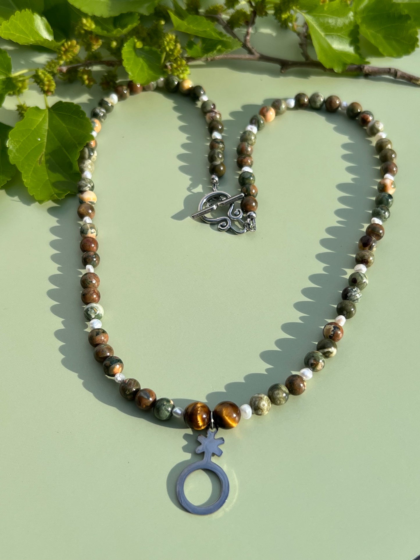 Nature Knows No Binary Necklace - OOAK