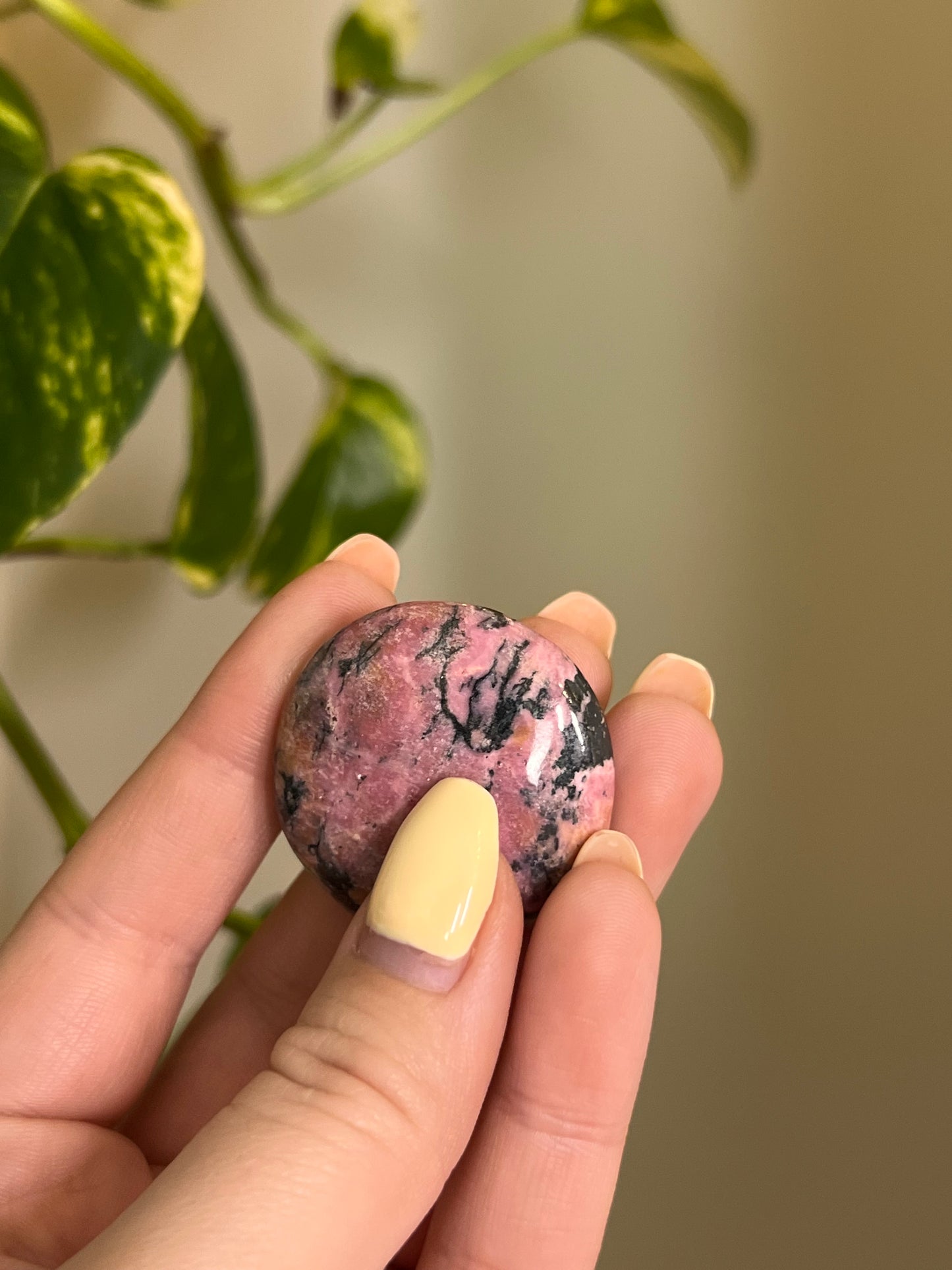 Rhodonite Button
