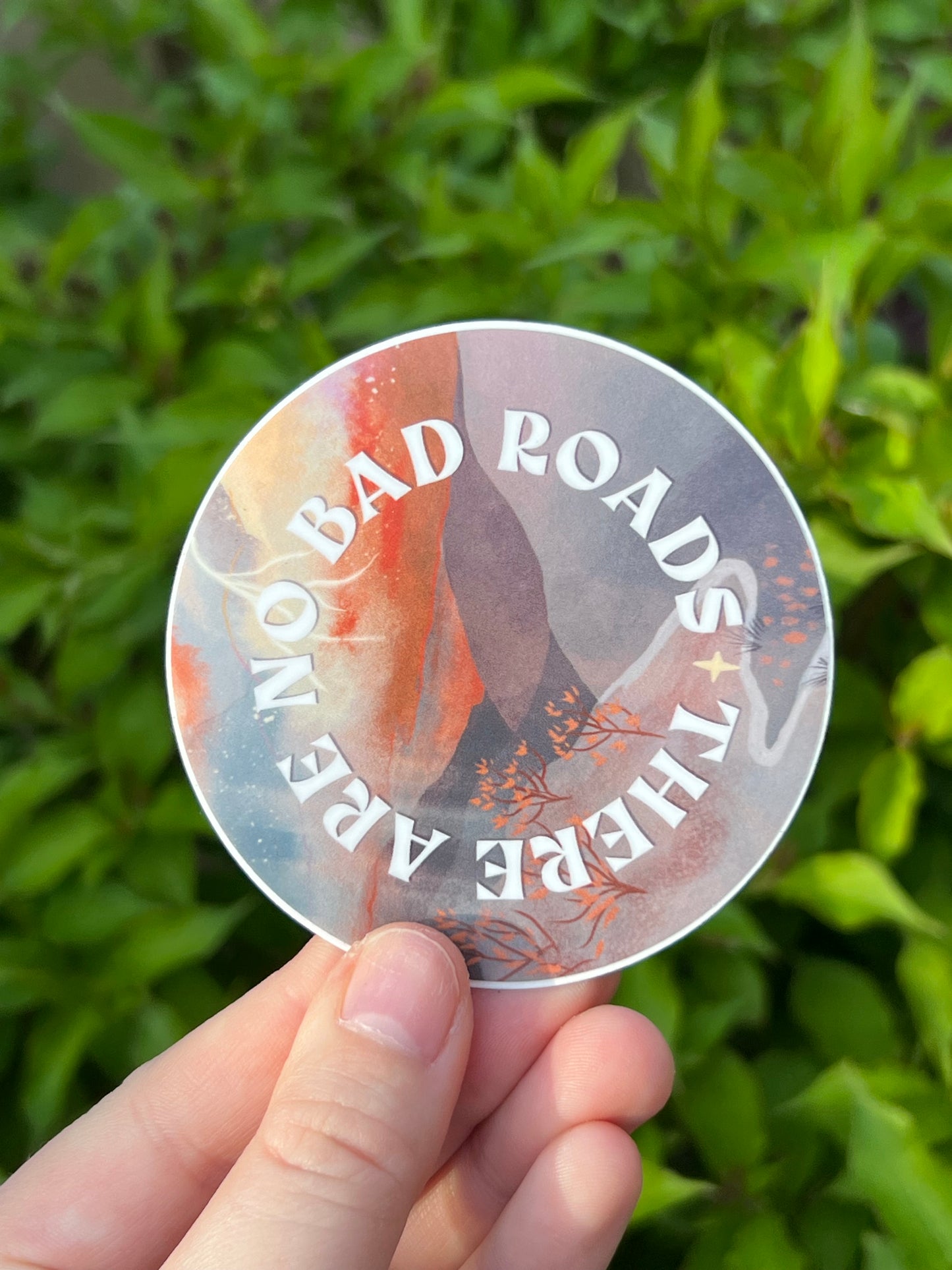 No Bad Roads Sticker