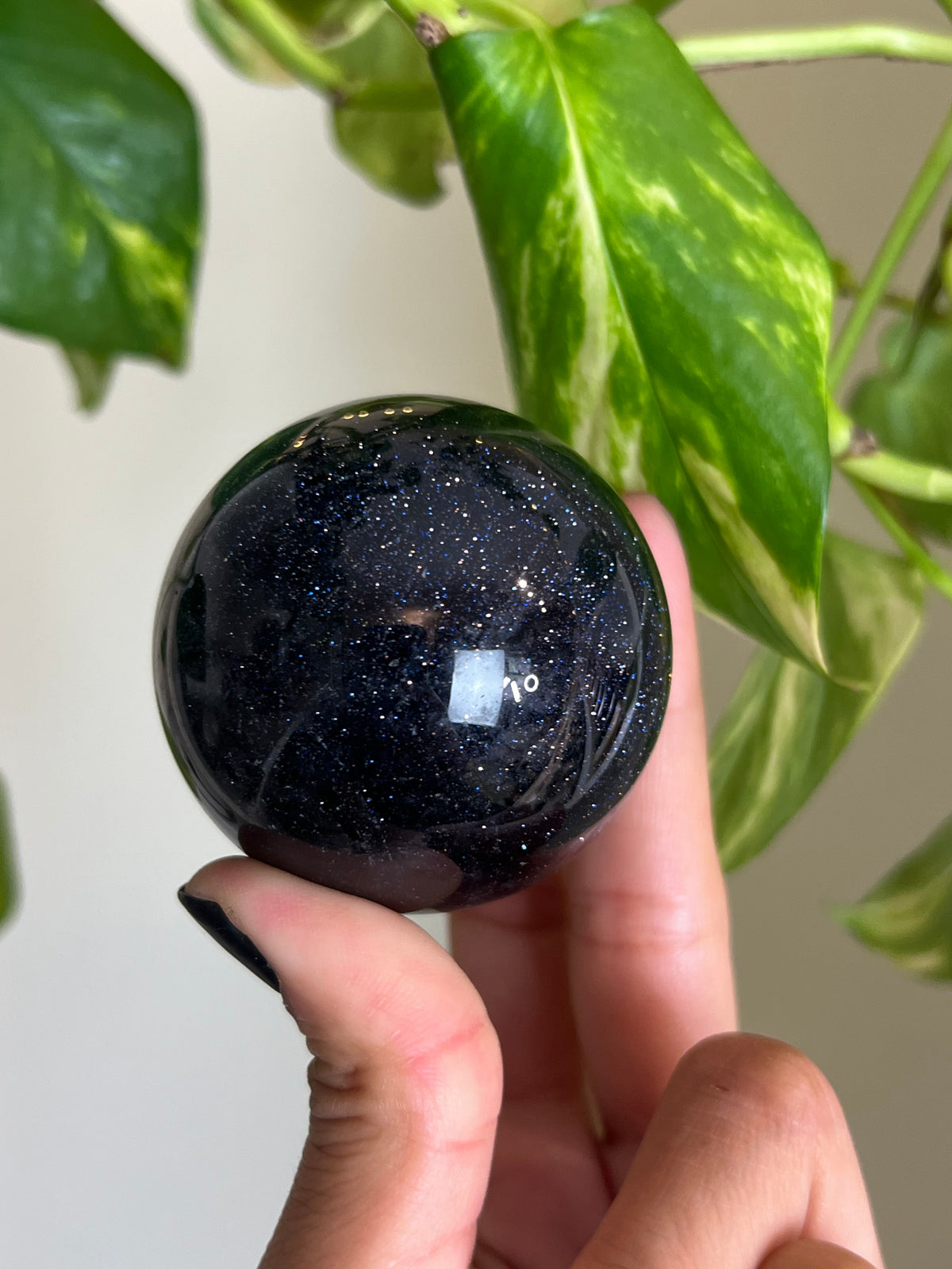 Blue Sandstone Sphere - H