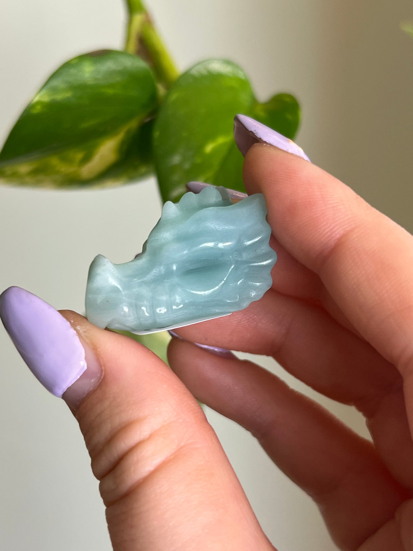 Amazonite Dragon Head