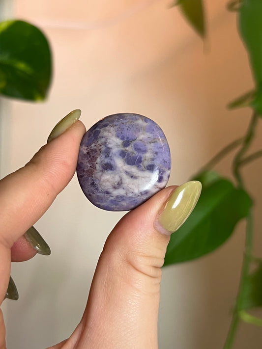 Turkish Purple Jade Button