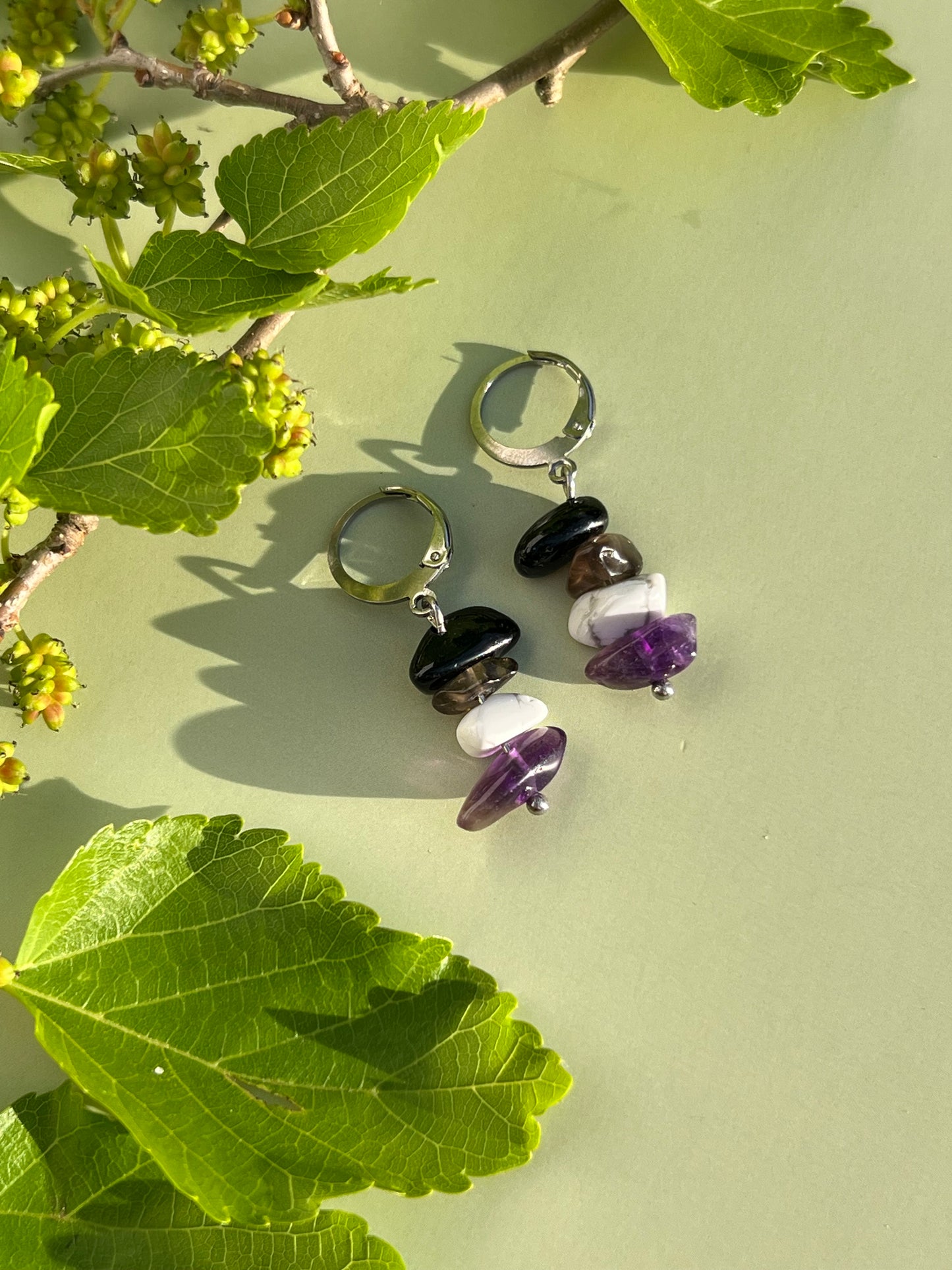 Asexual Pride Flag Huggie  Earrings