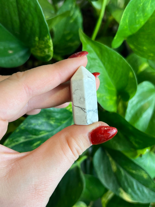 White Howlite Mini Tower