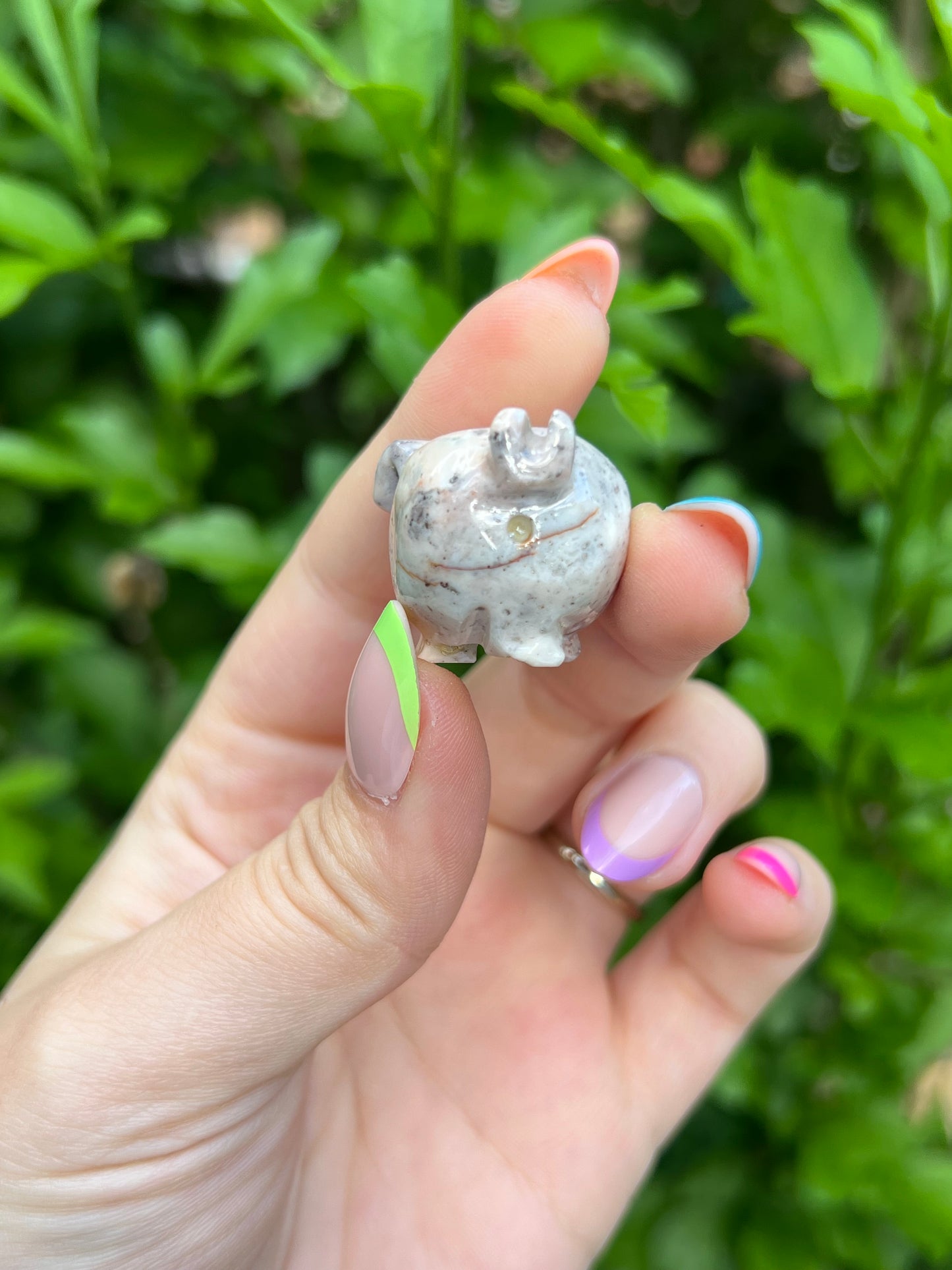 Soapstone Lucky 3 Leg Pig