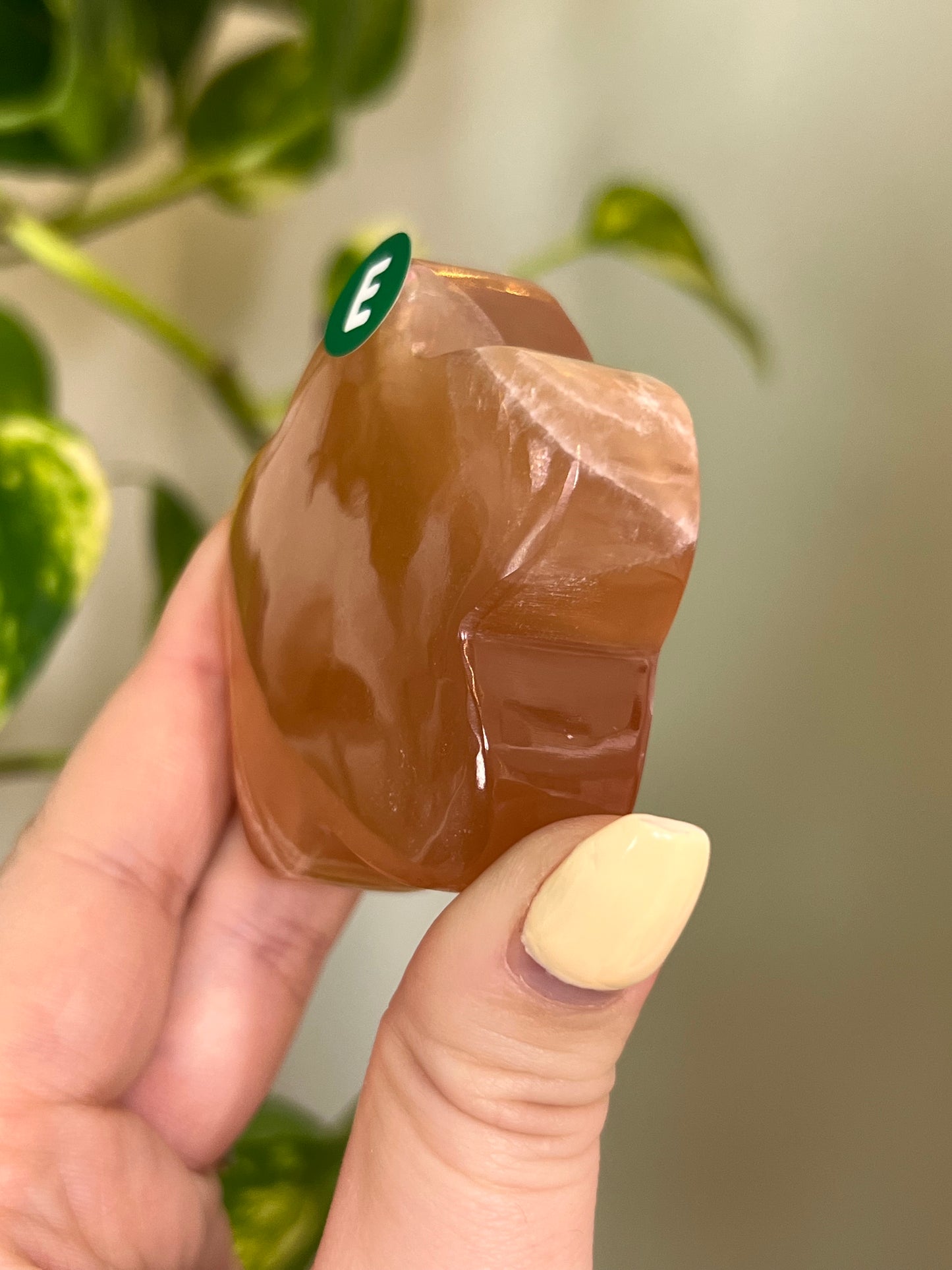 Honey Calcite Groovy Flower - E