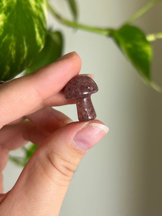 Strawberry Quartz Mini Mushie