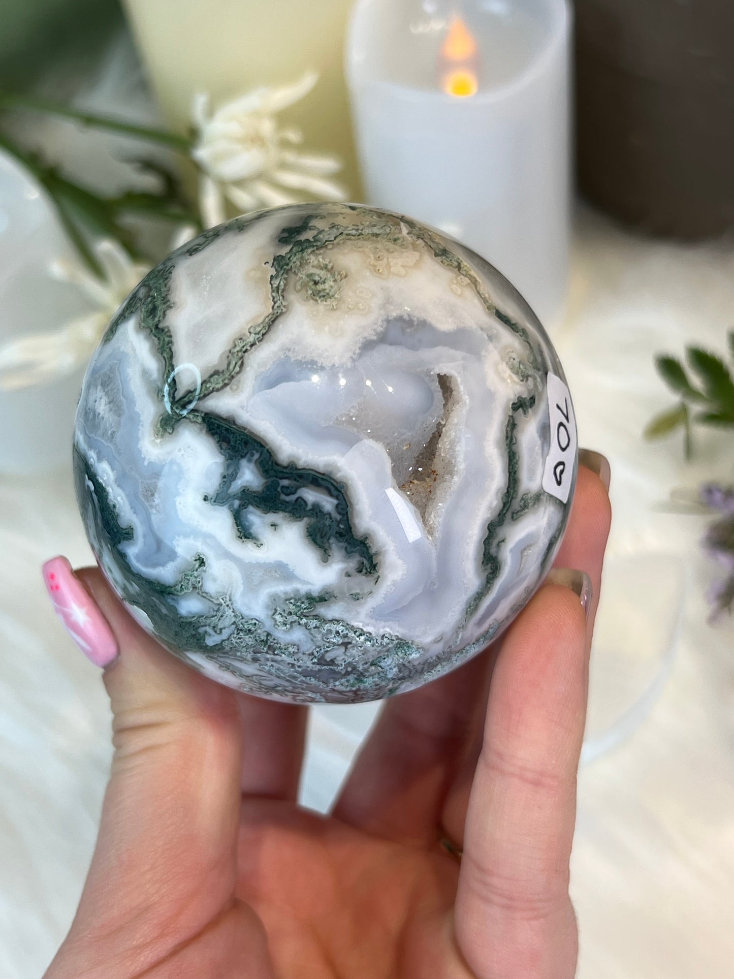 Moss Agate Sphere A