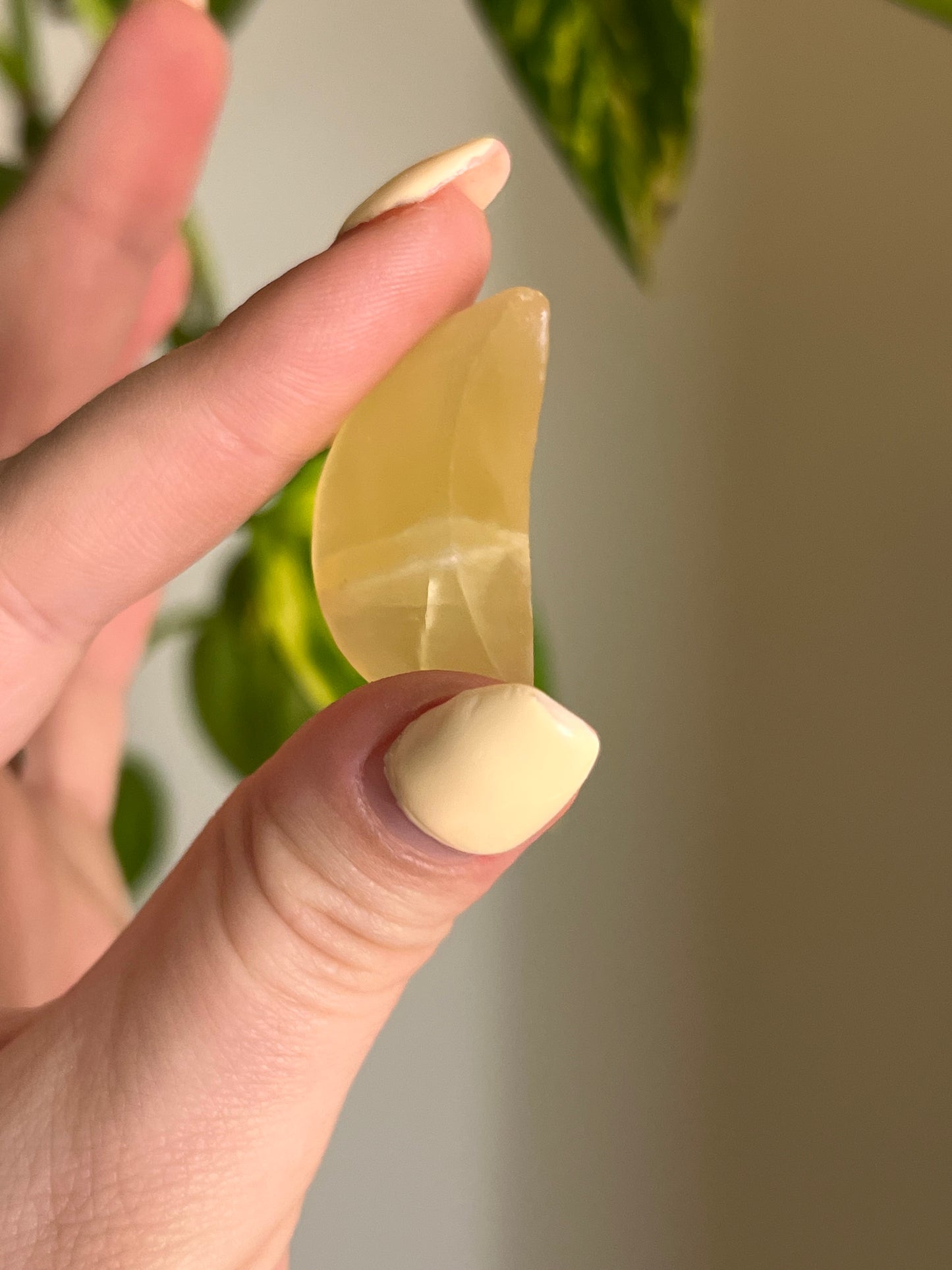 Lemon Calcite Small Moon