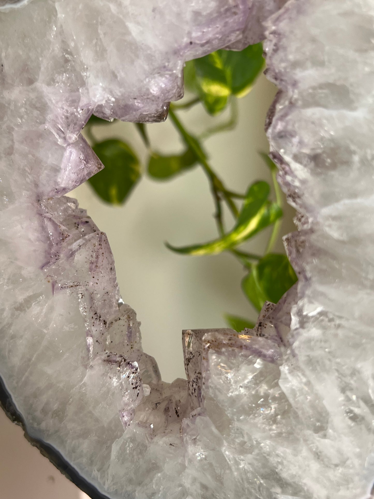 Amethyst and Moss Agate Portal Statement🌿🧚🏼‍♀️