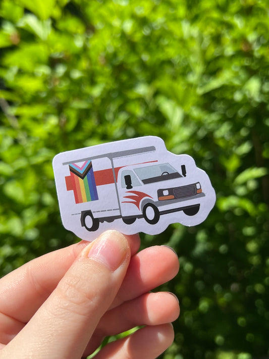 Pride Moving Truck Sticker