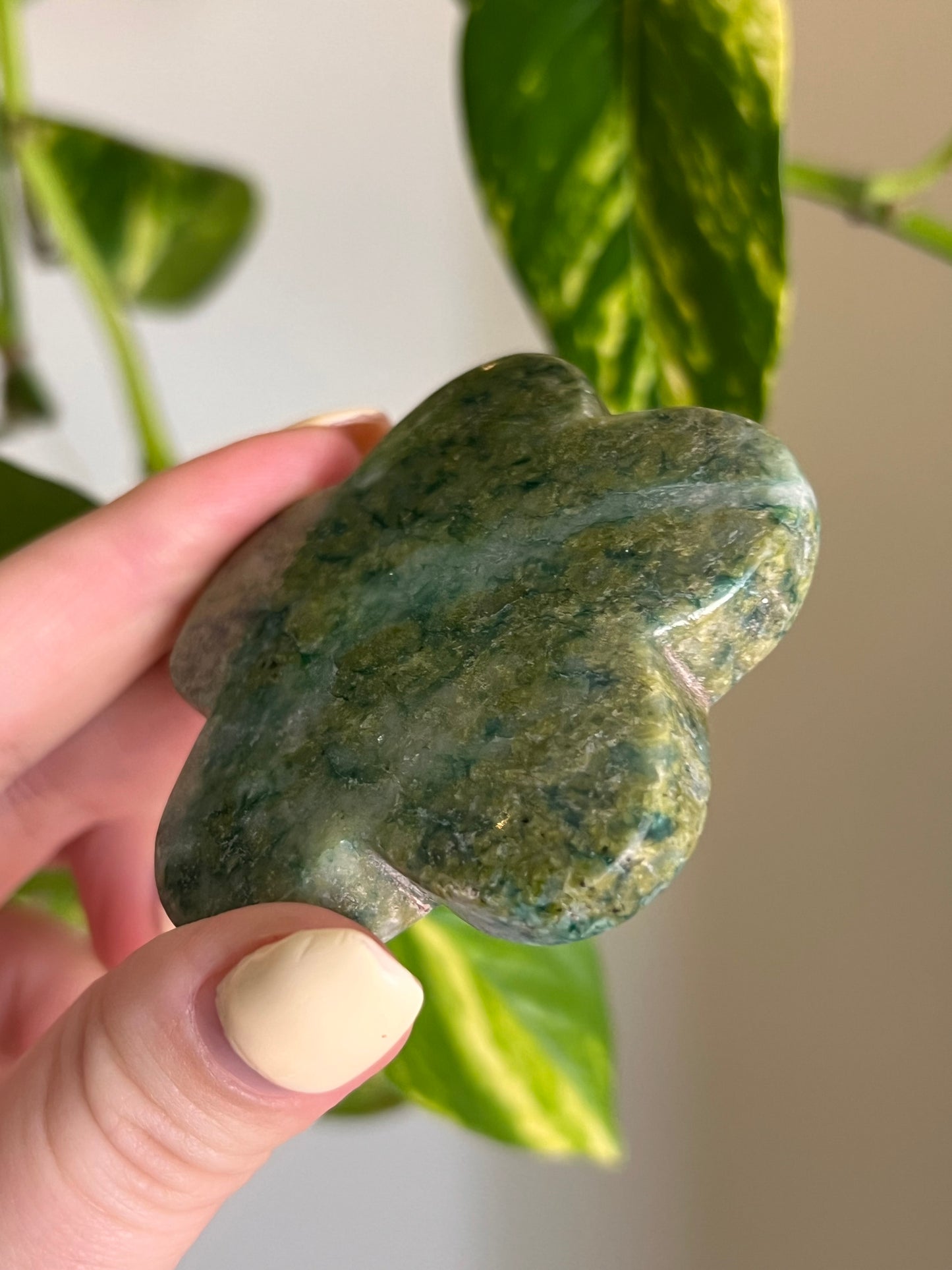 Green Aventurine Groovy Flower - Intuitively Chosen 🌿