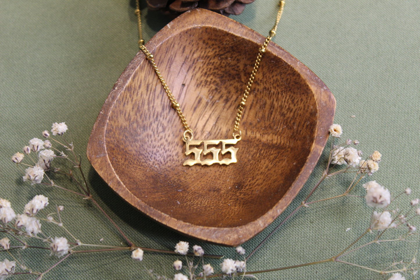 Angel Number Dainty Gold Necklace