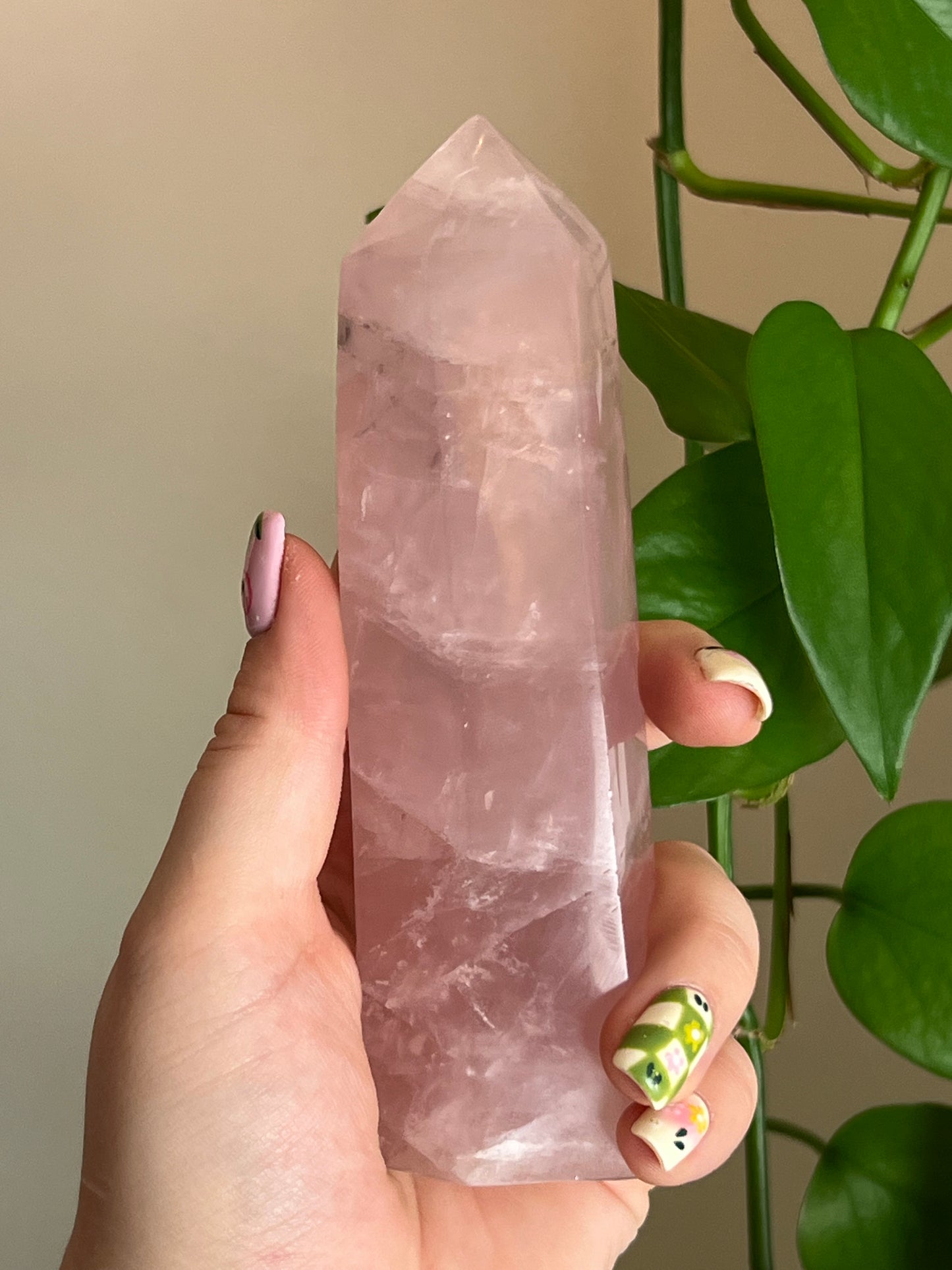 Rose Quartz Large Tower A