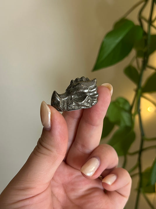 Pyrite Small Dragon Head