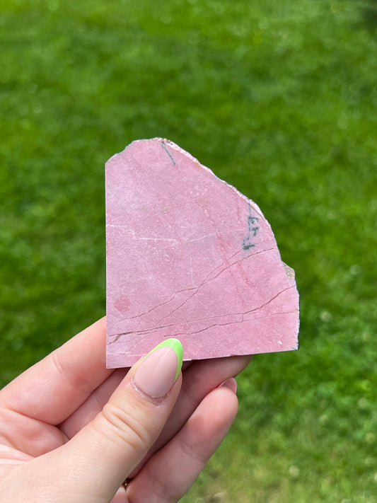Pink Rhodonite Slab - Yukon 🇨🇦 - B