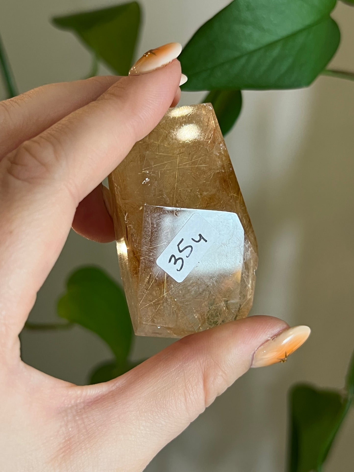 Golden Rutile Quartz Gusher - Y