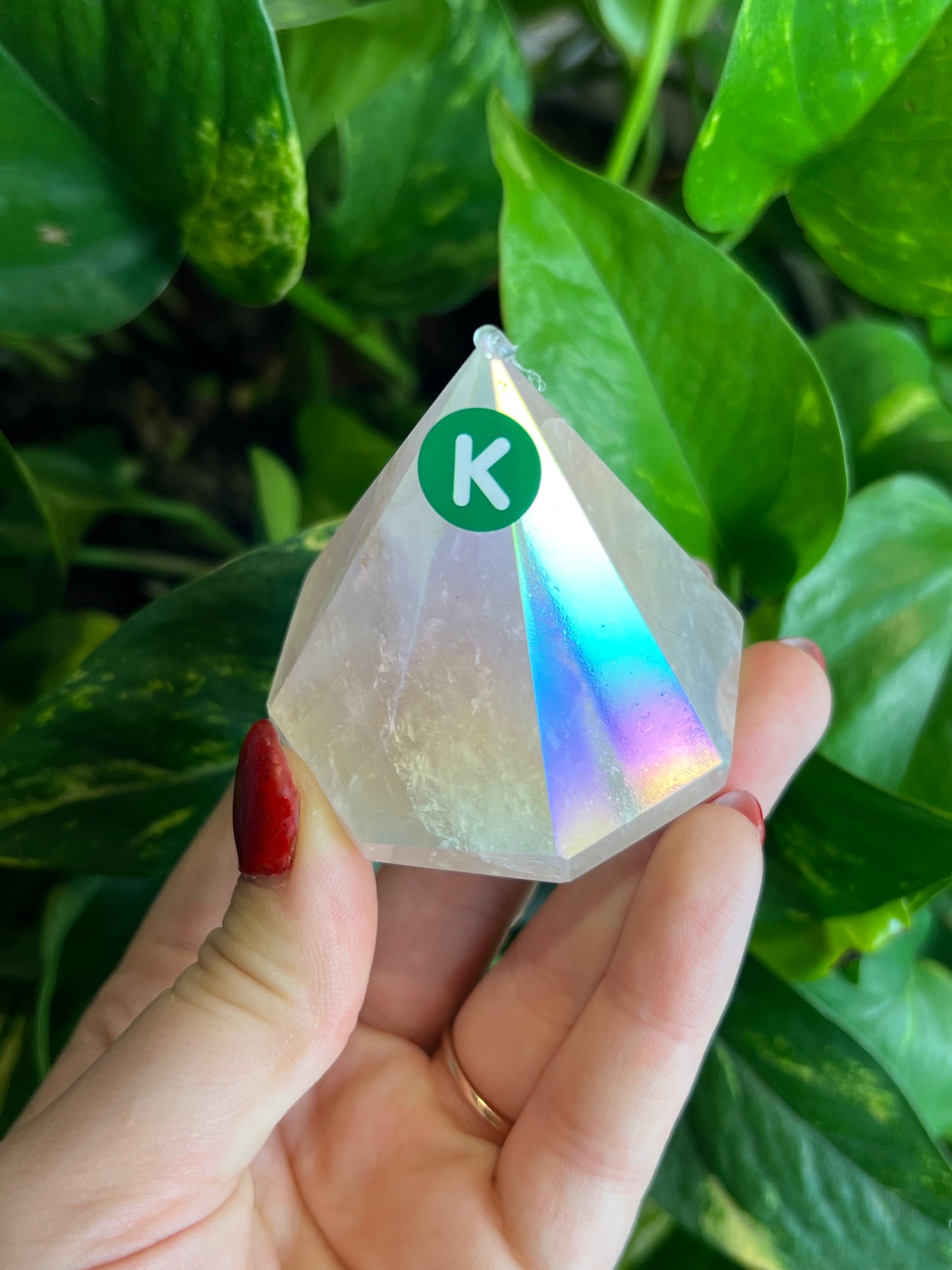 Rose Aura Quartz Cupcake - K