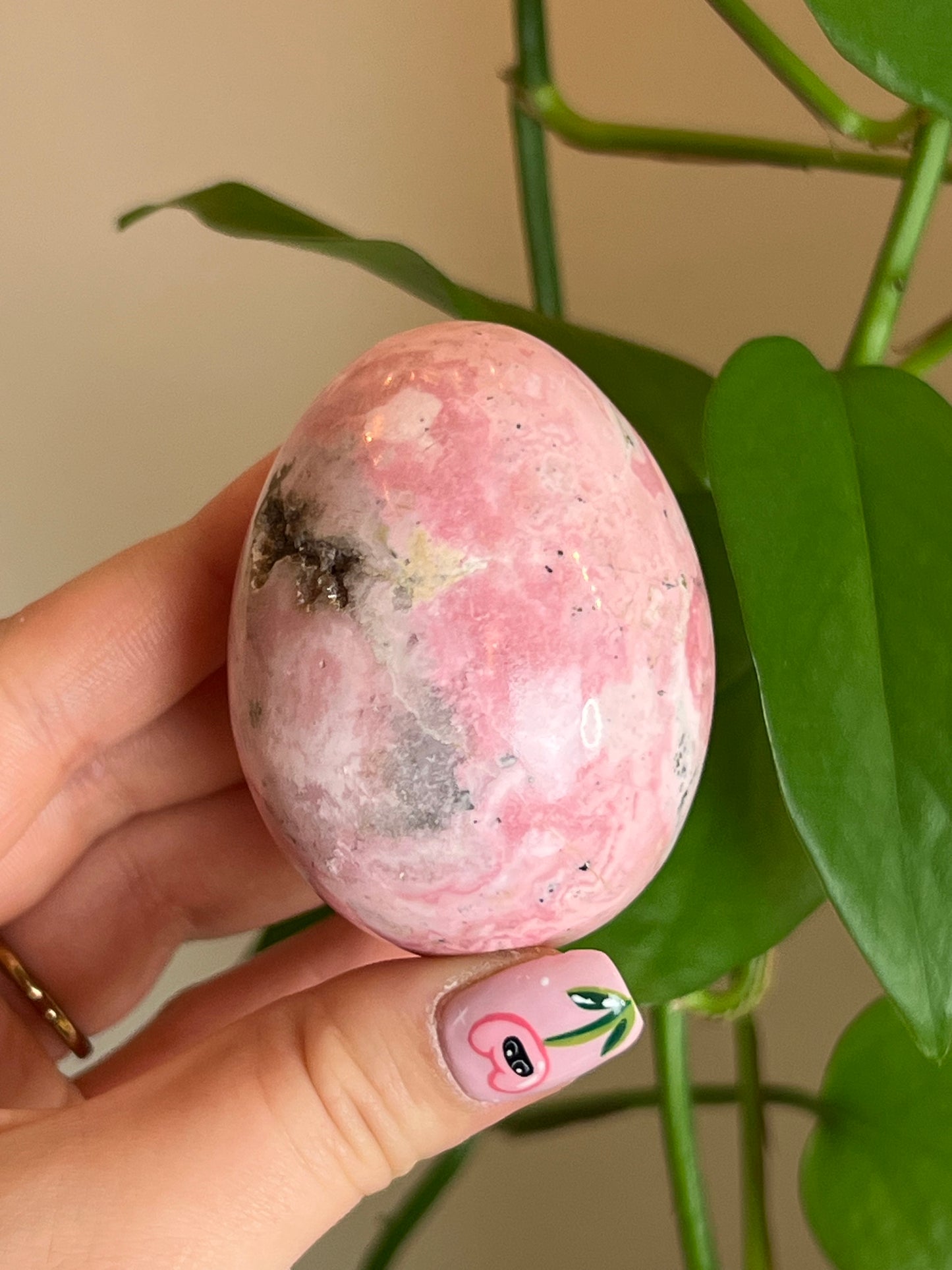 Peruvian Rhodonite Egg