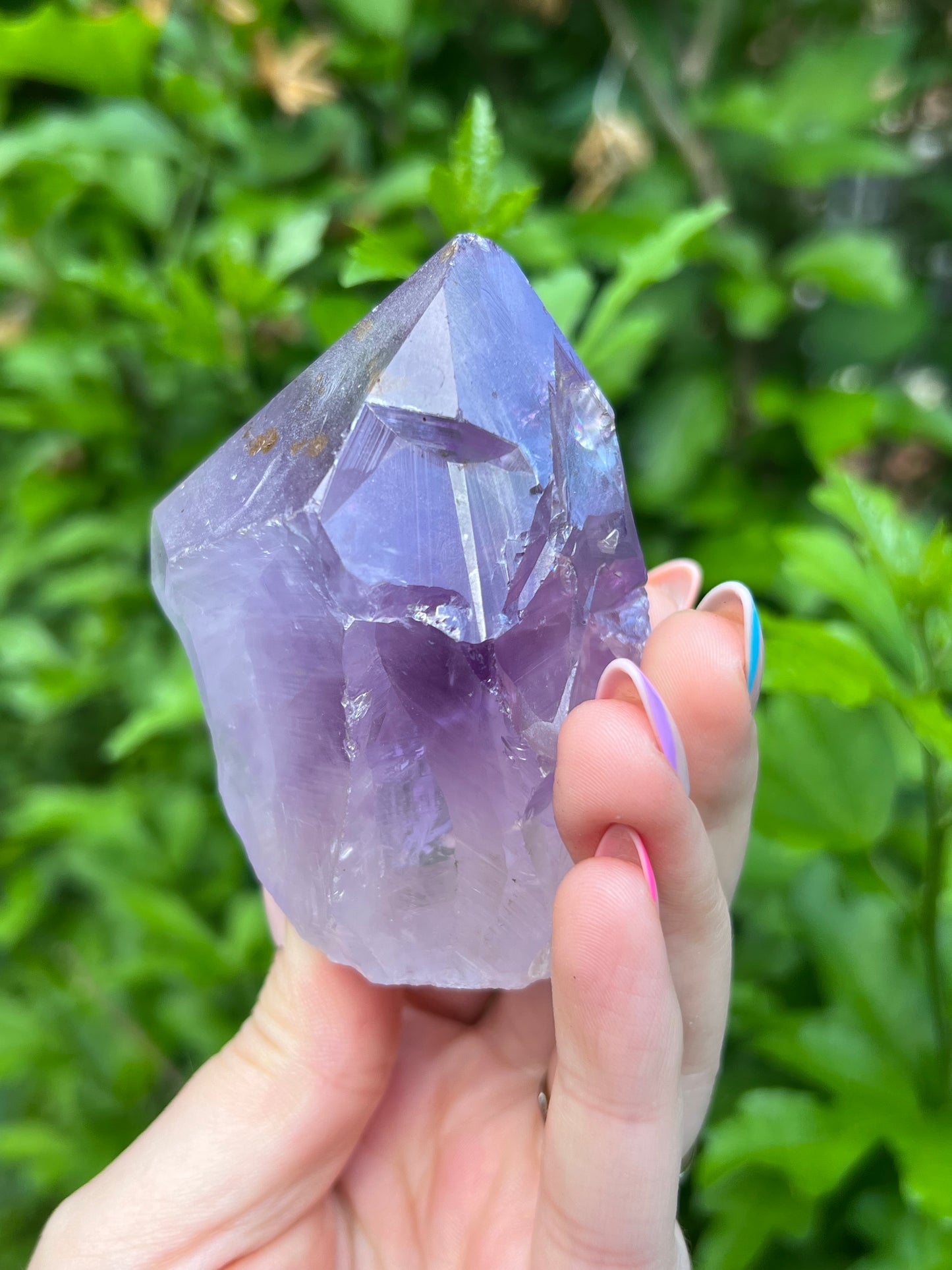 Amethyst Half Polished Tower