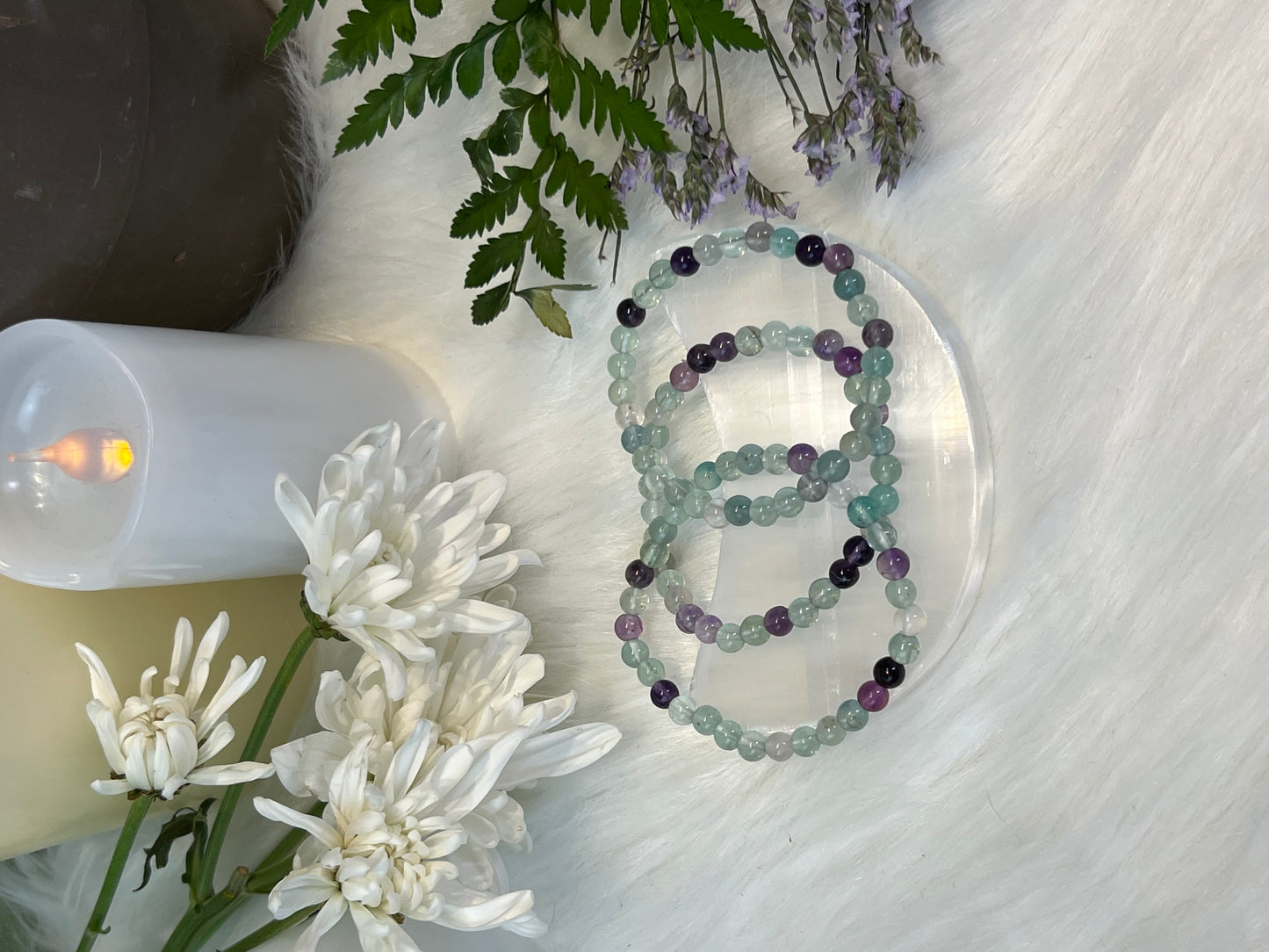 Rainbow Fluorite 5mm Bracelet