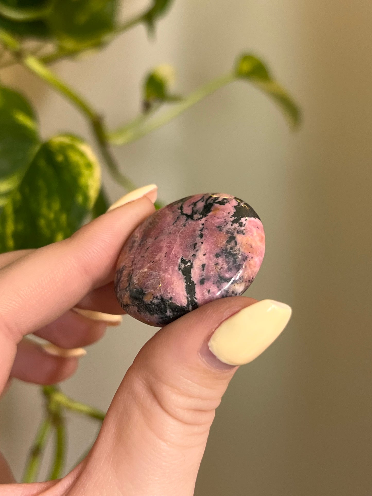 Rhodonite Button