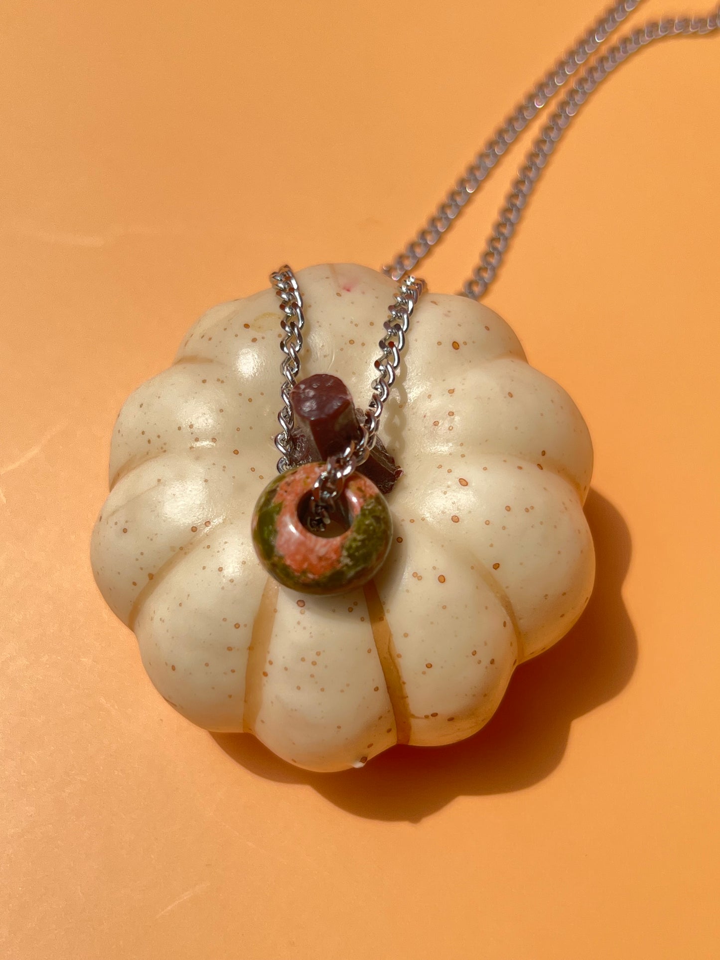 Unakite Donut Stim Necklace 🌿