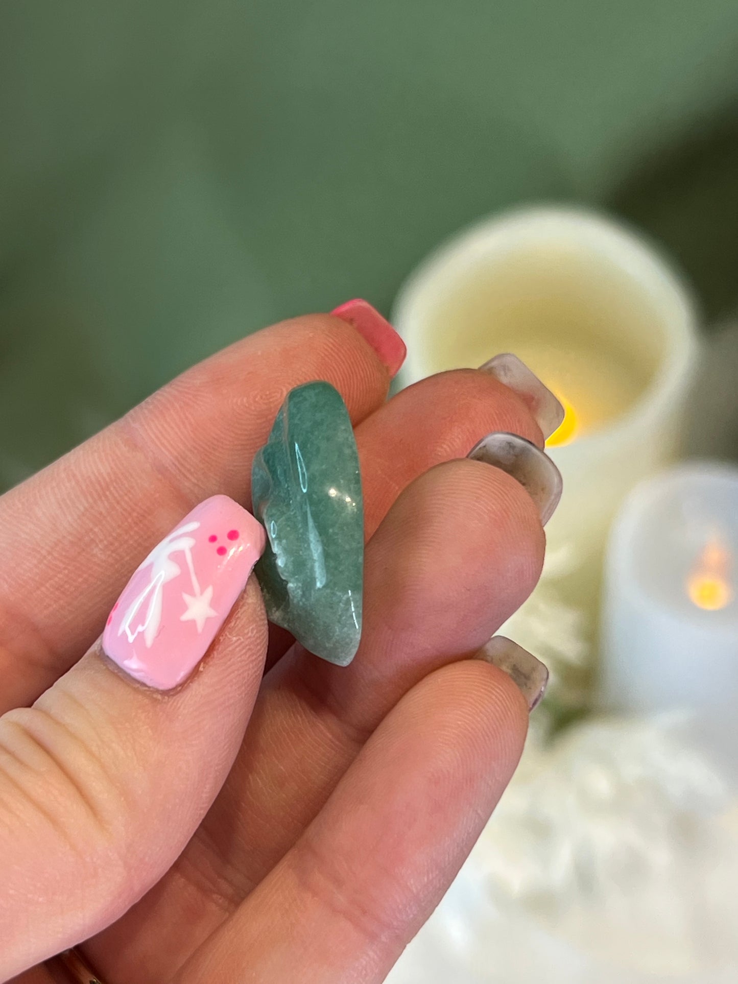 Green Aventurine Vulva Carving