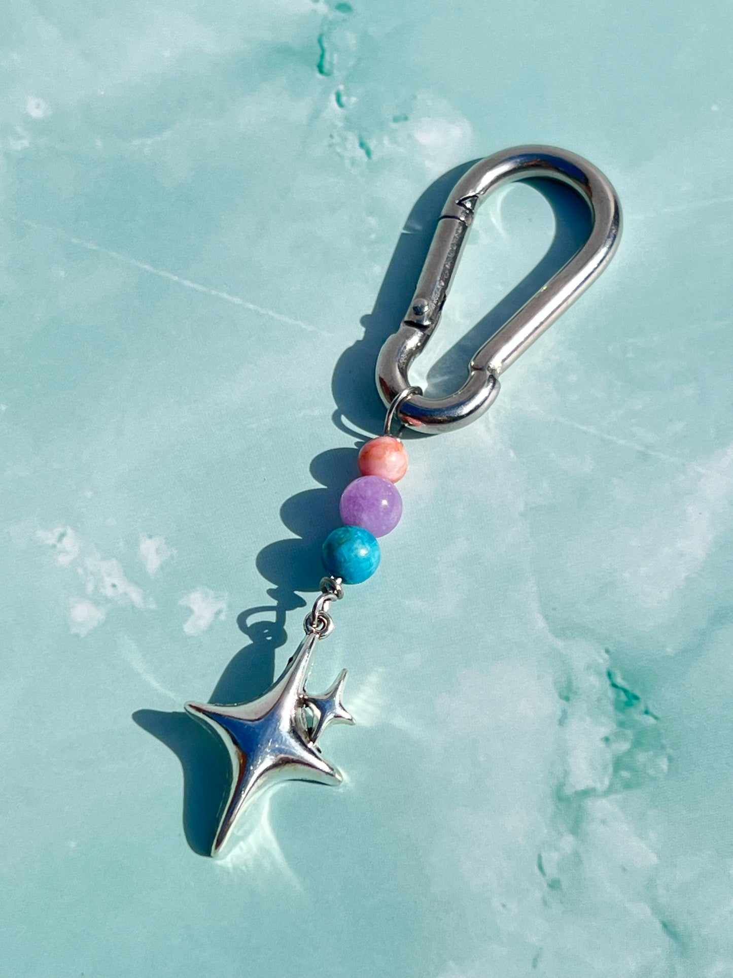 Bisexual Sparkle Carabiner ✨