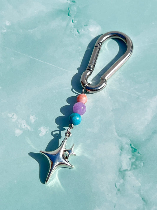 Bisexual Sparkle Carabiner ✨
