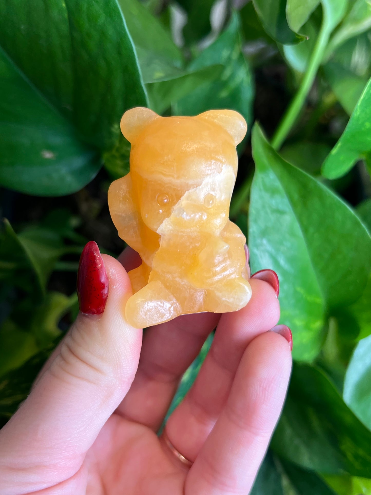 Orange Calcite Pooh Bear