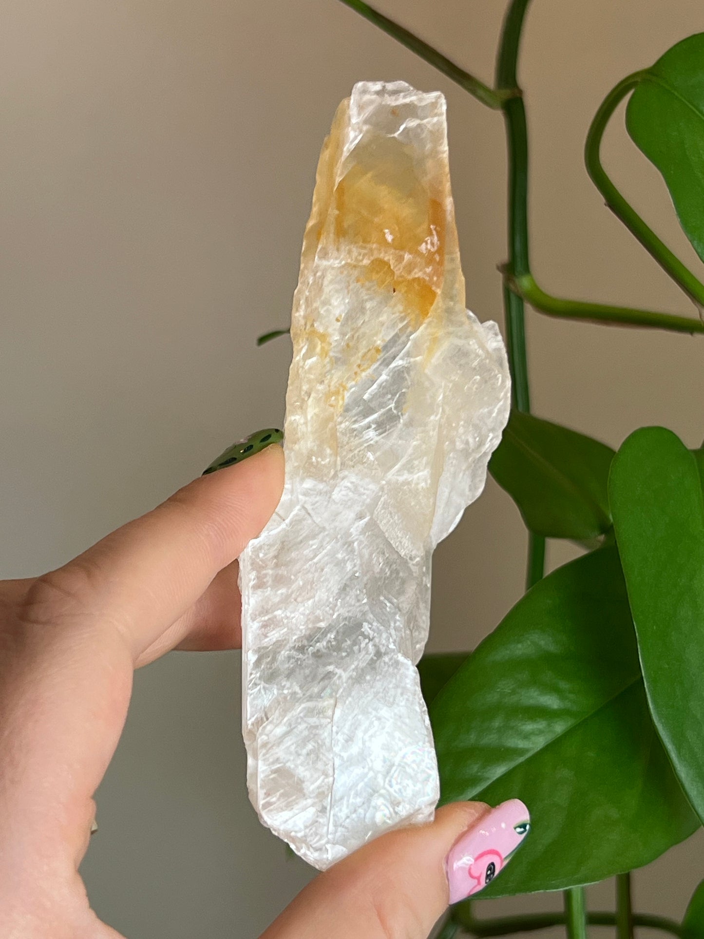 Golden Phantom Selenite Slab