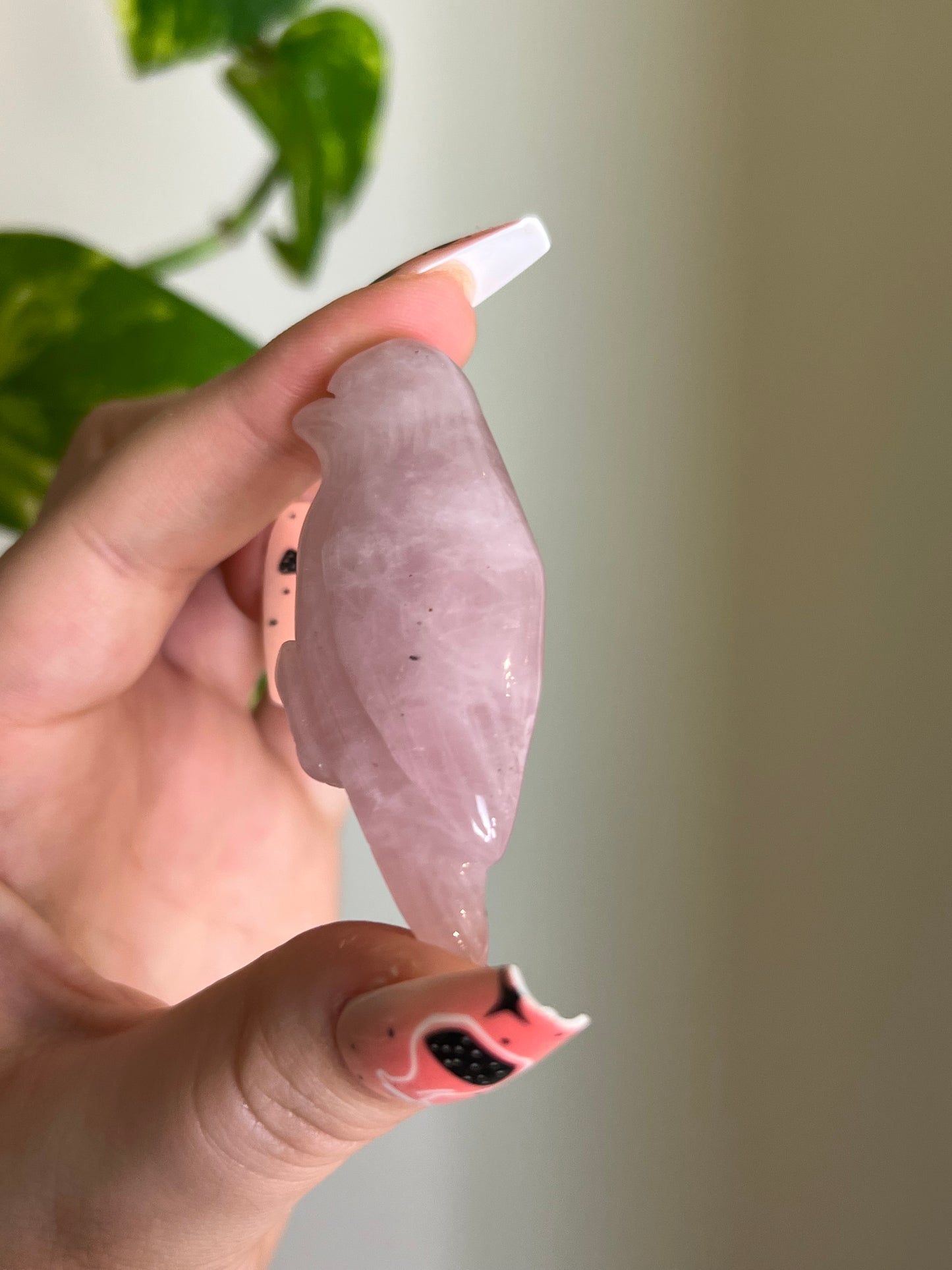 Rose Quartz Bird