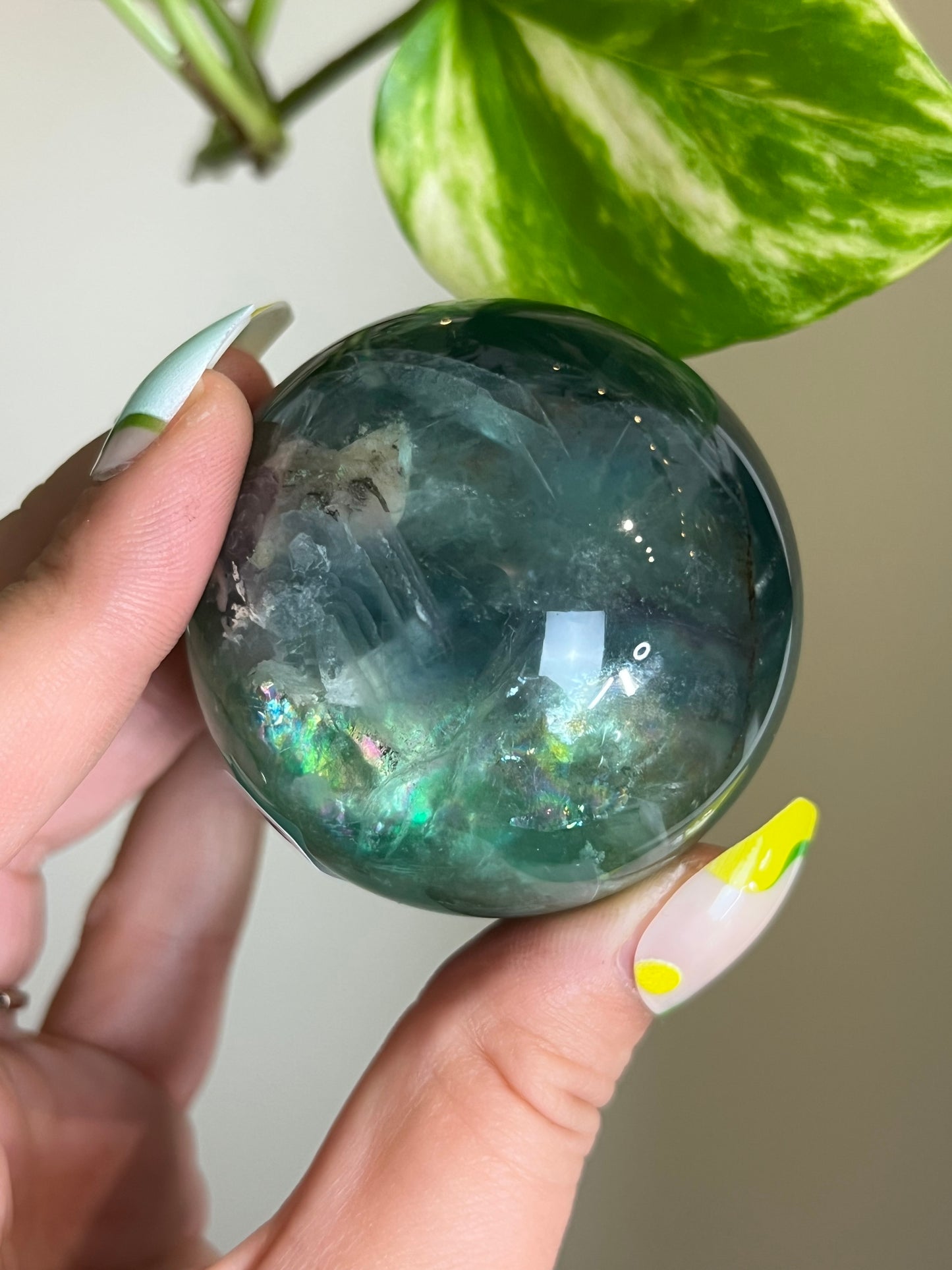 High Quality Fluorite Sphere - A