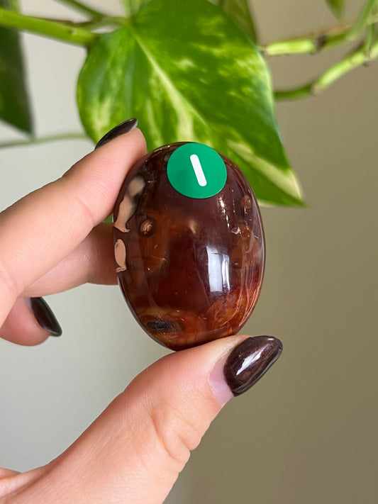 Carnelian Small Palm Stone - i