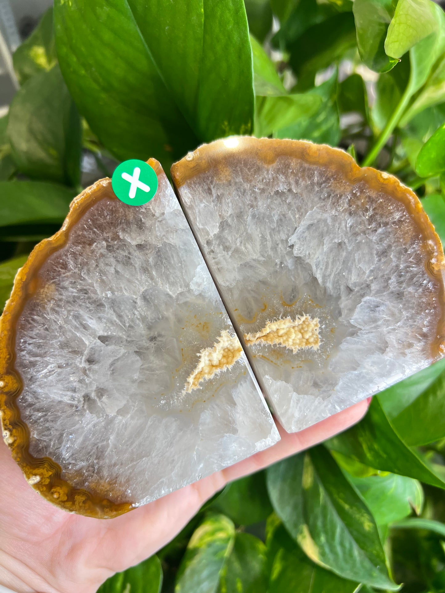 Agate Druzy Bookends - X