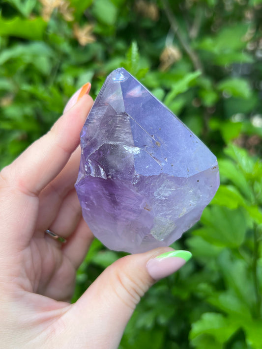 Amethyst Half Polished Tower