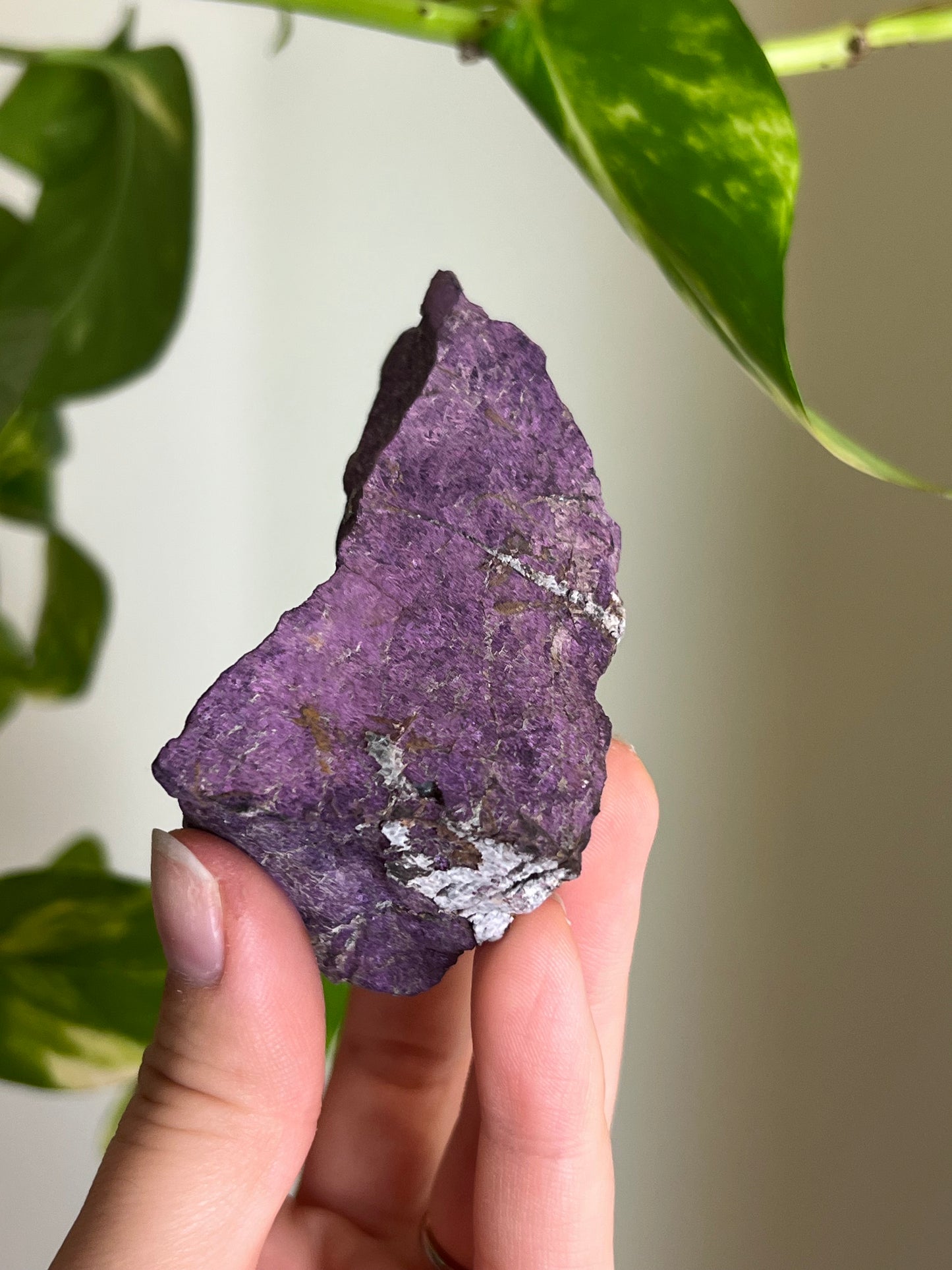 Flashy Metallic Purpurite Raw