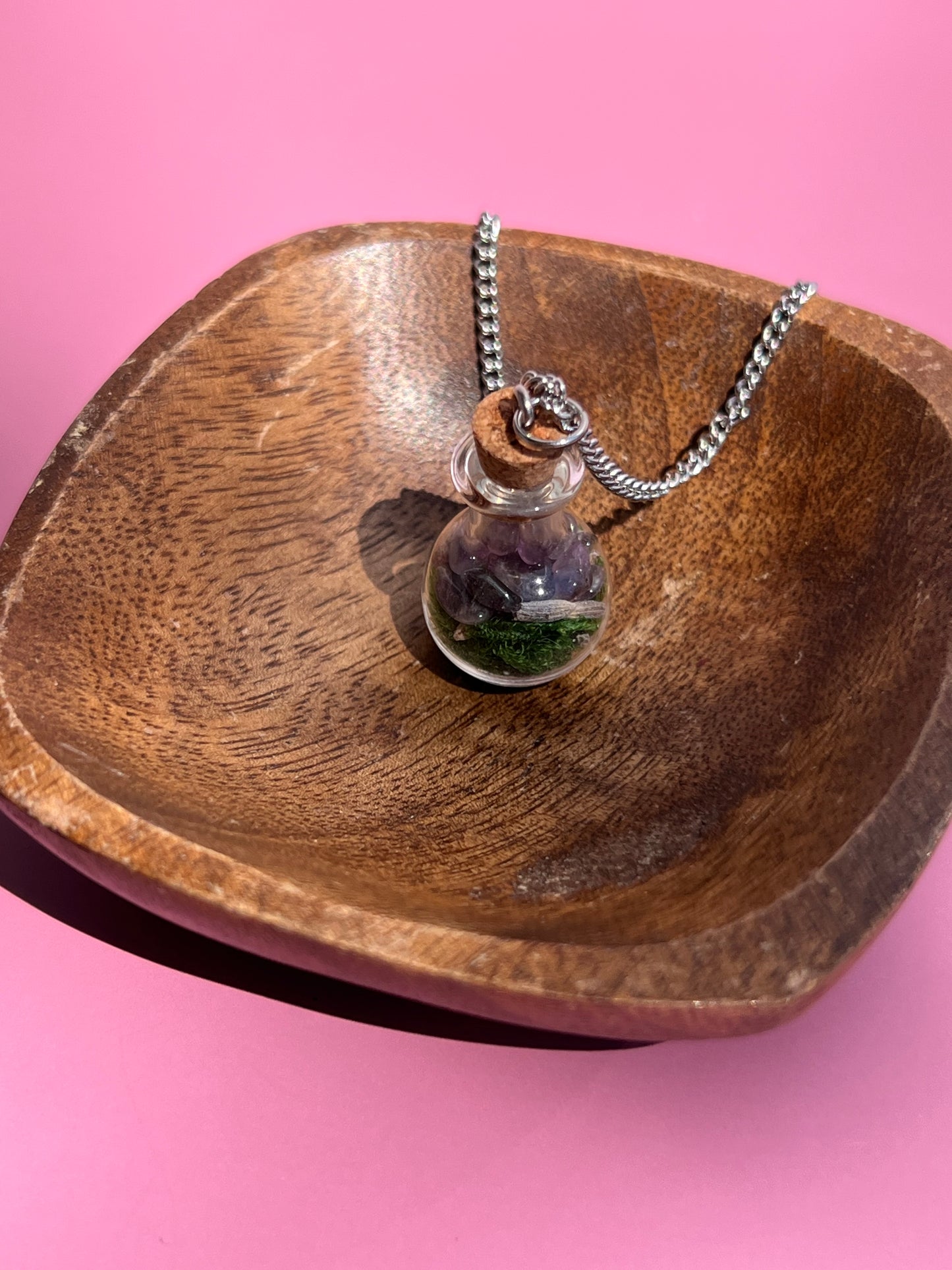 Stress Relief & Calming 🪻 Spell Jar Necklace