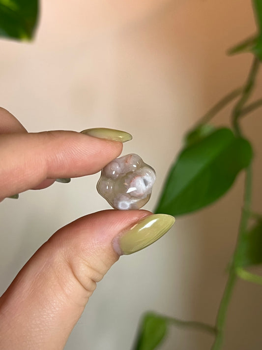 Mini Flower Agate Toe Beans