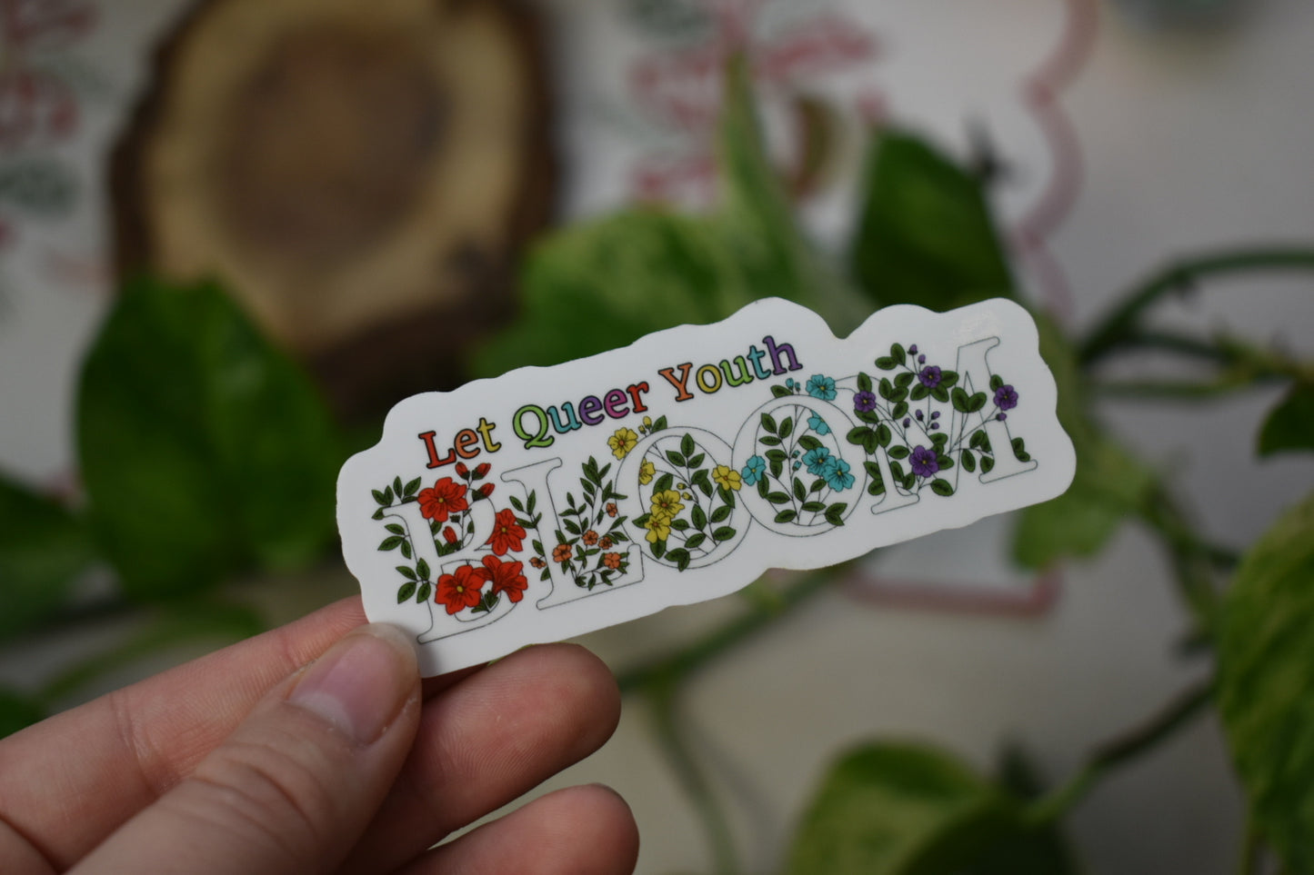 Let Queer Youth Bloom Sticker