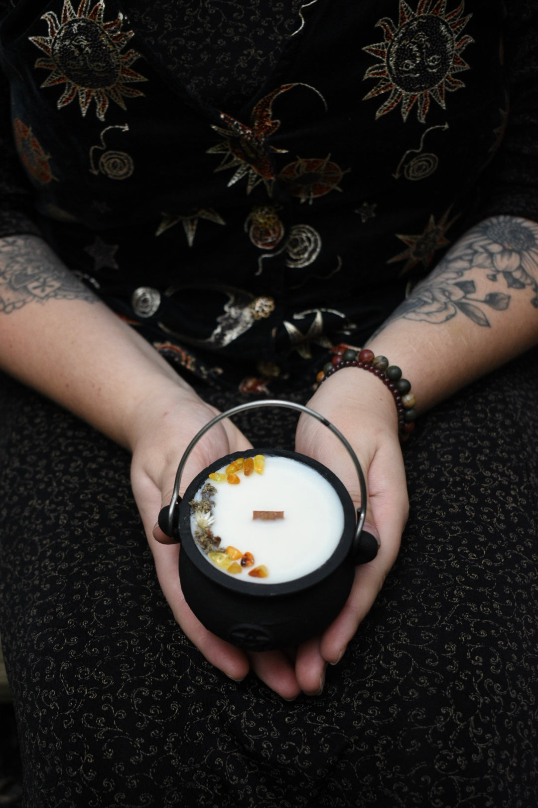 Samhain Spirits Cauldron Candle | Pumpkin + Sandalwood 🎃