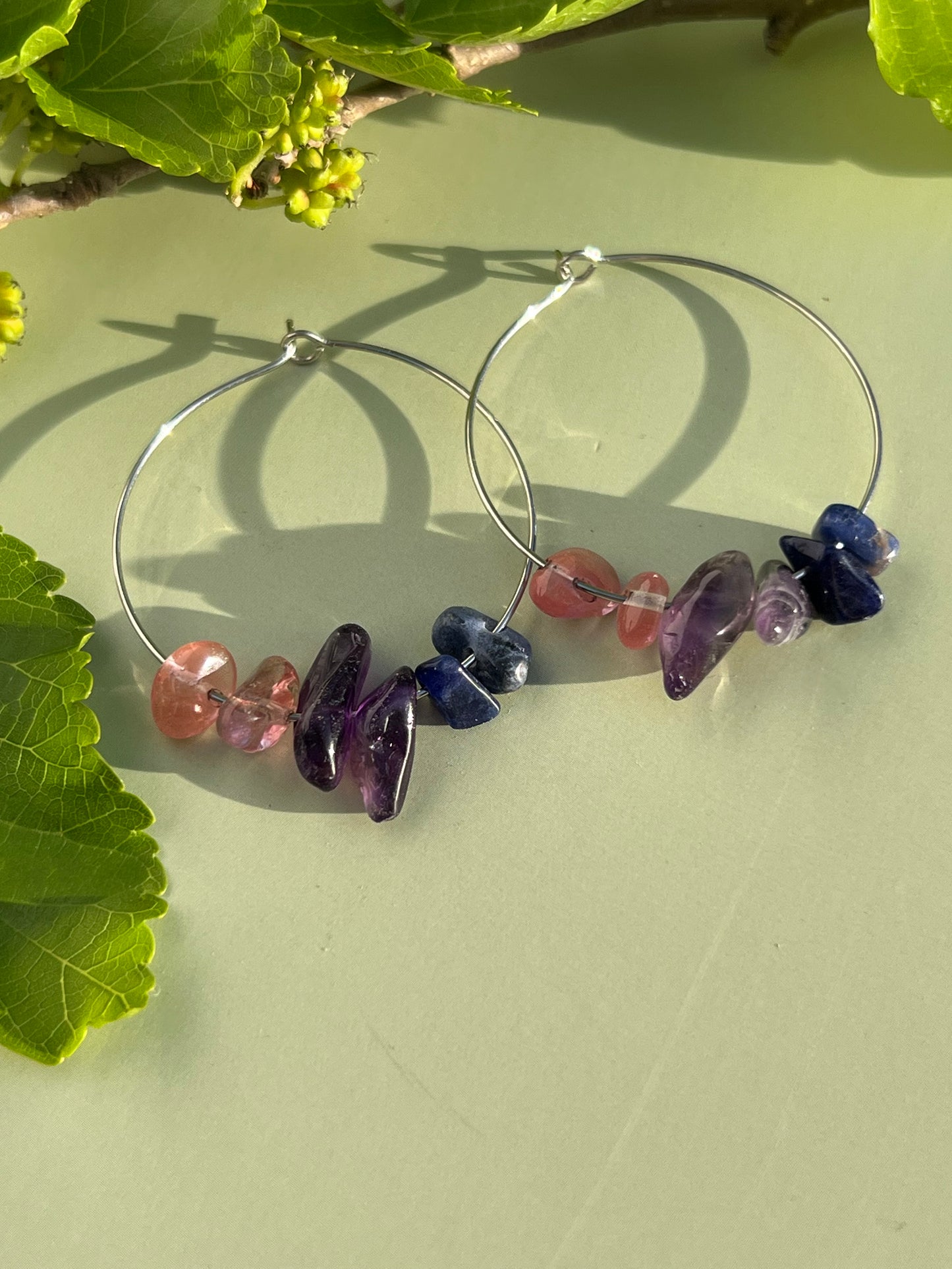 Bisexual Pride Flag Hoop Earrings