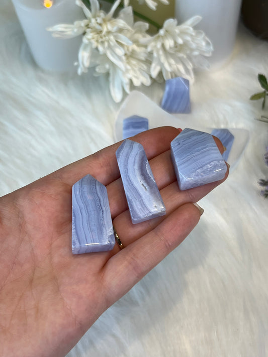 Blue Lace Agate Small Tower