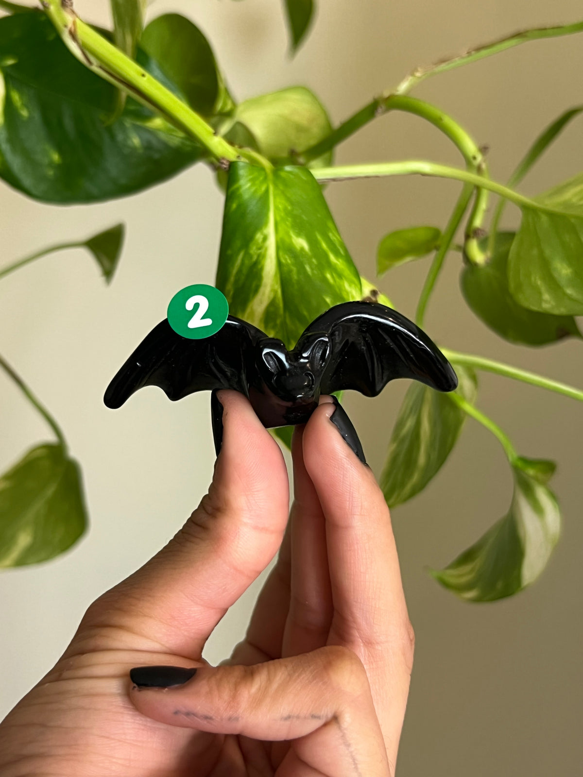 Black Obsidian 3D Bat - 2