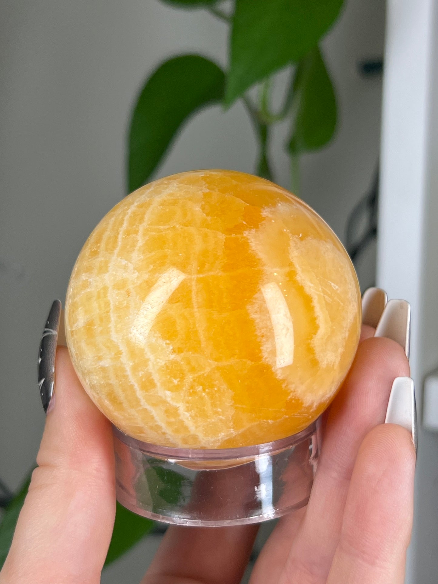 Orange Calcite Sphere